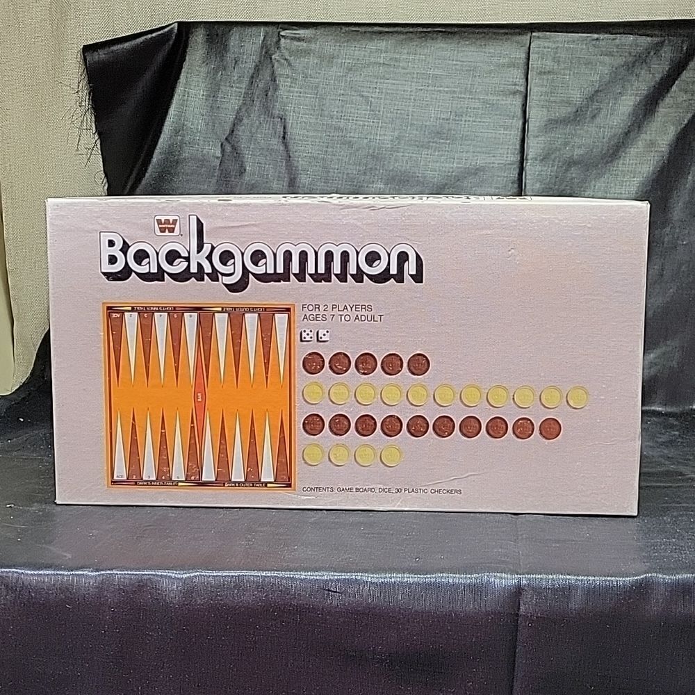 Vintage 1973 Backgammon Board Game By Whitman